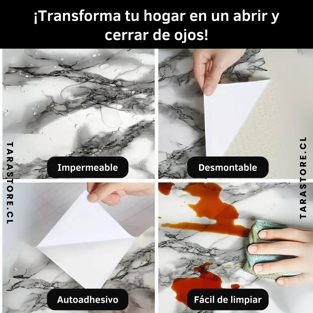 Papel Adhesivo de Mármol Rollo 10 metros