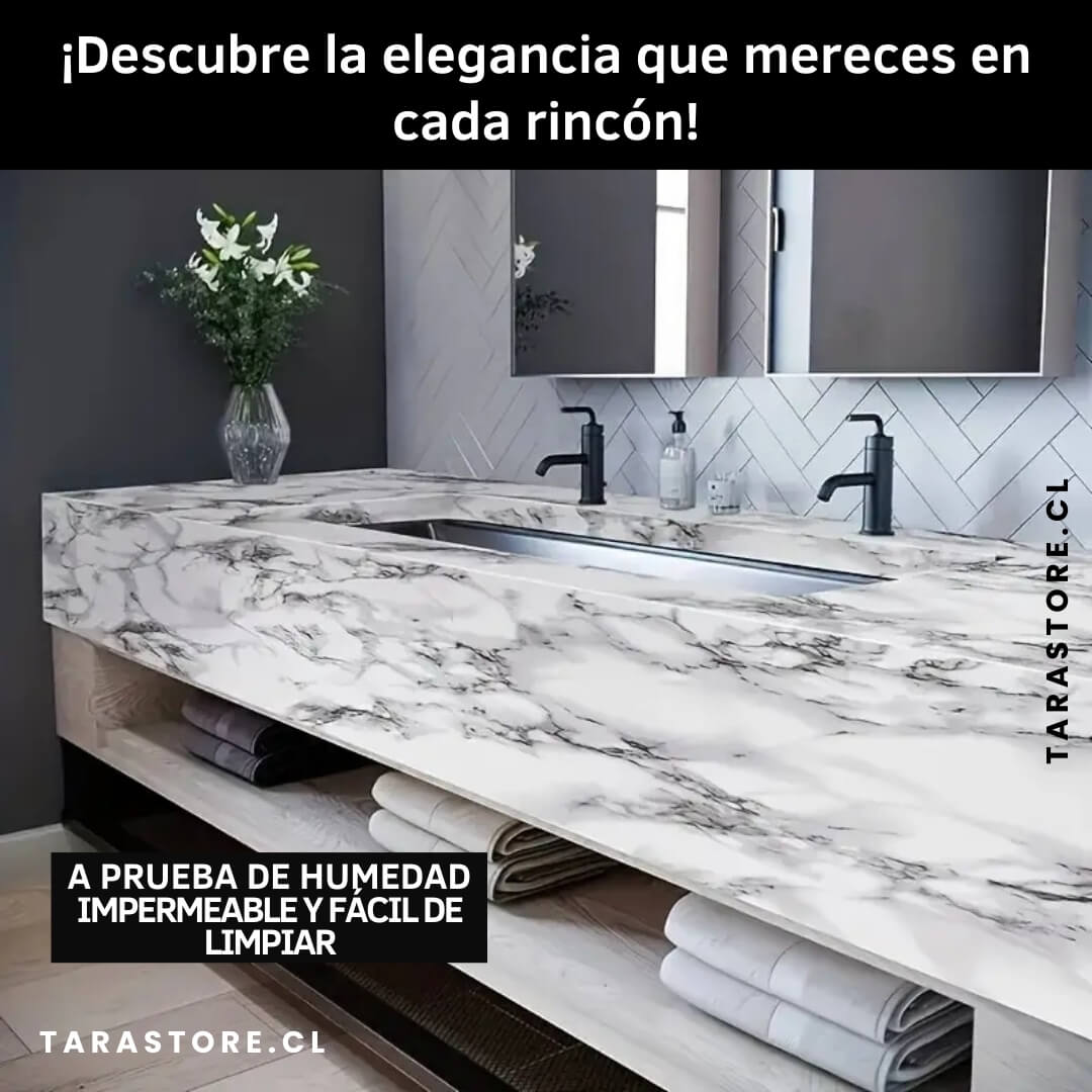 Papel Adhesivo de Mármol Rollo 10 metros