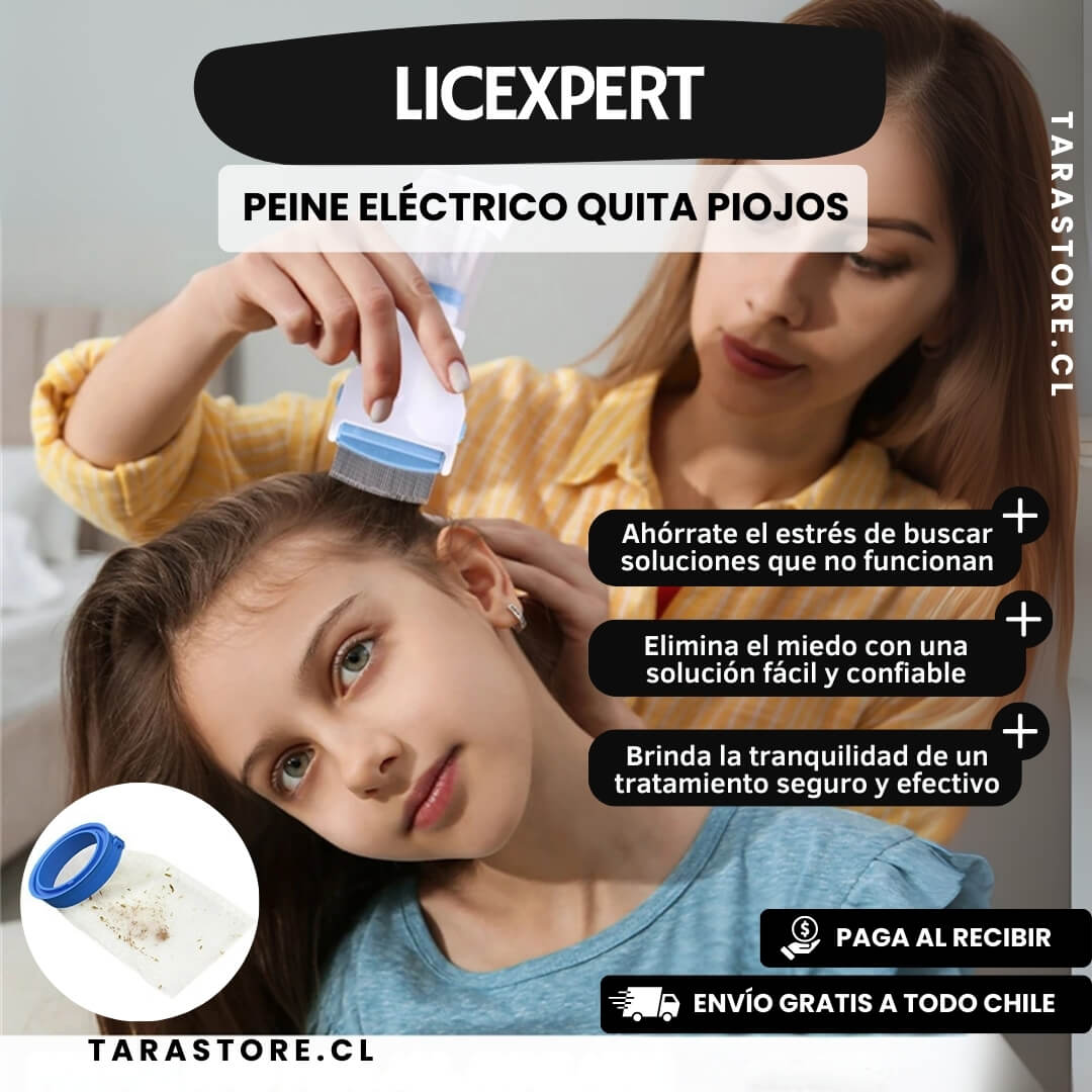 Peine Eléctrico Quita Piojos