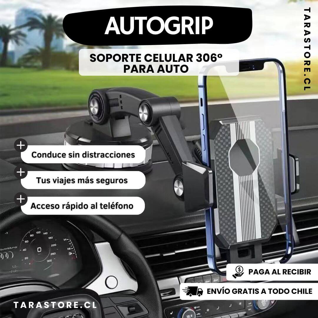 AutoGrip - Soporte Celular 360° Para Auto