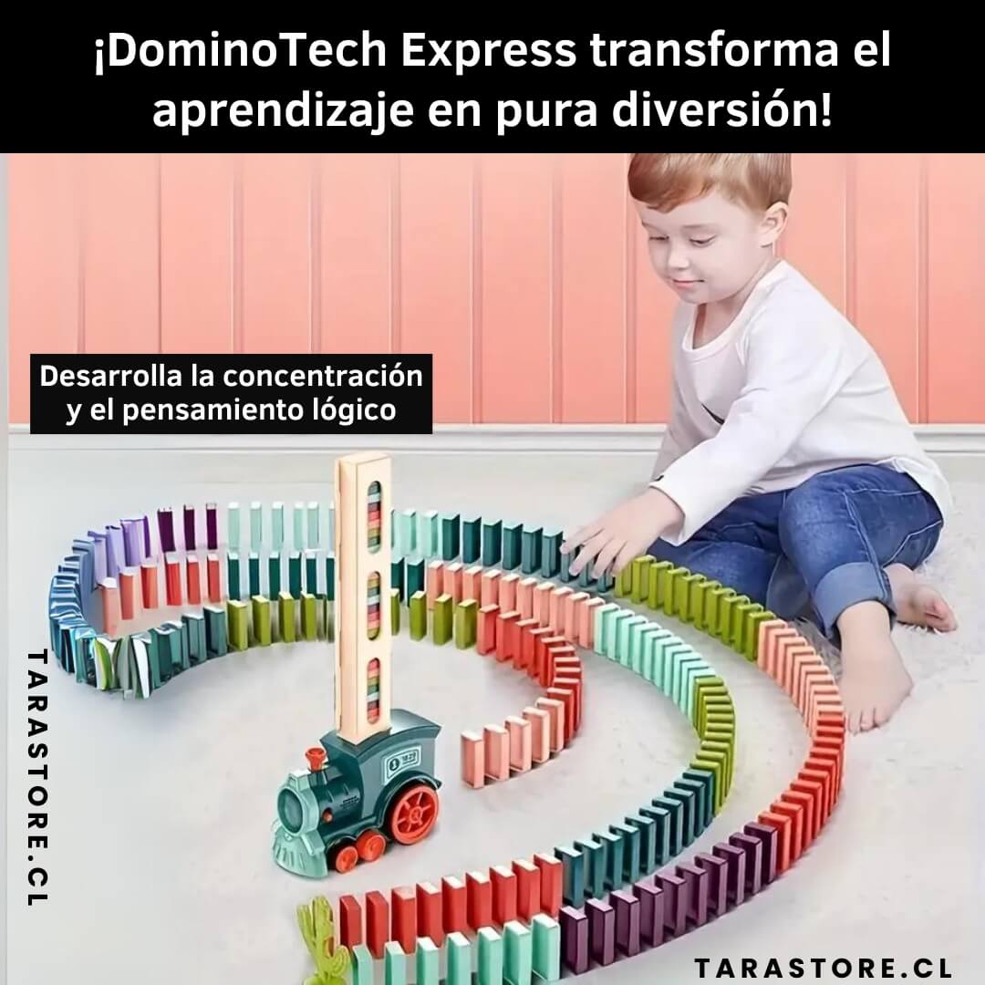 Juguete Tren Domino Incluye 60 piezas