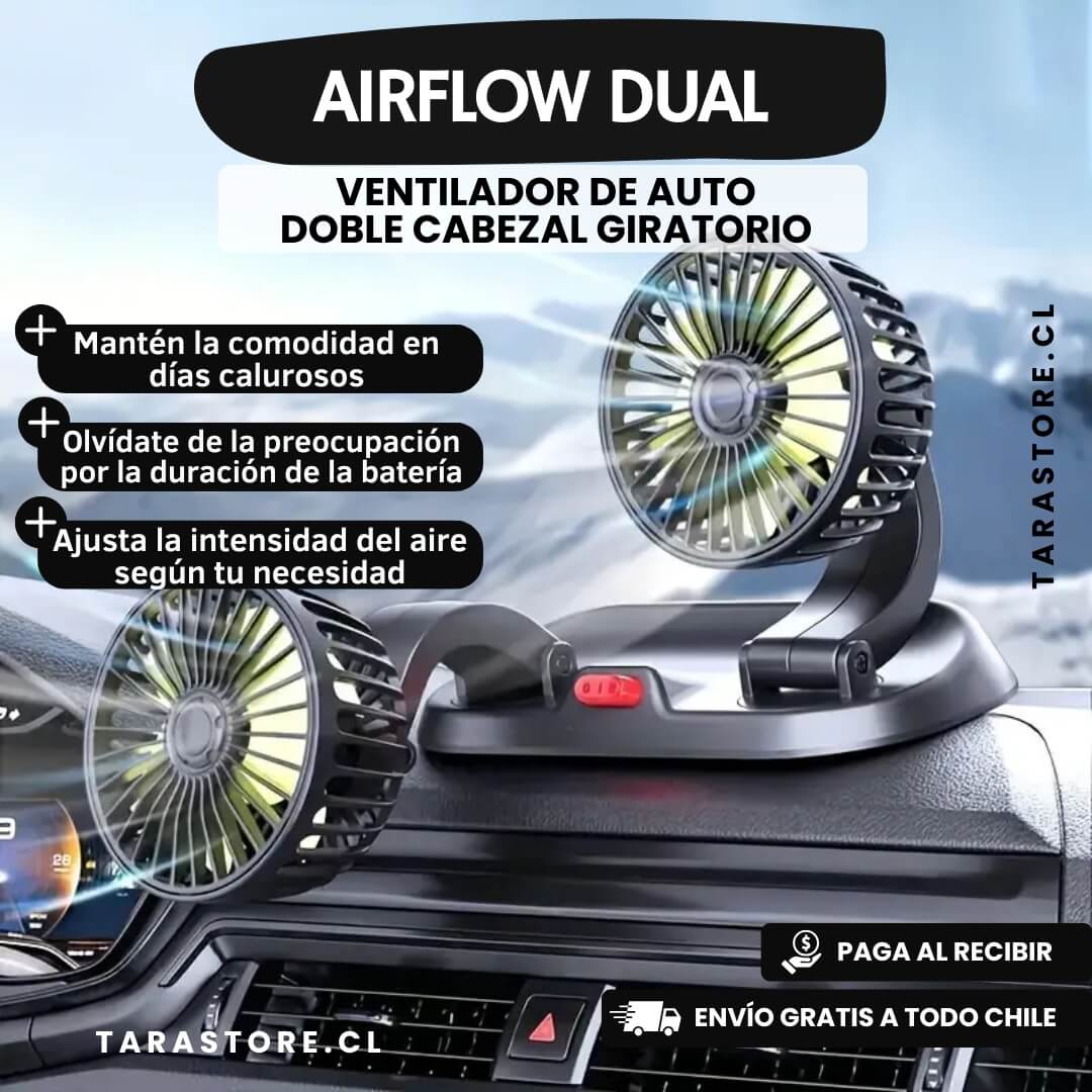 Ventilador de Auto Doble Cabezal
