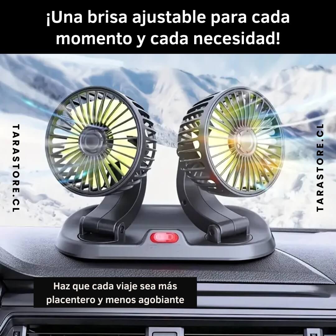 Ventilador de Auto Doble Cabezal