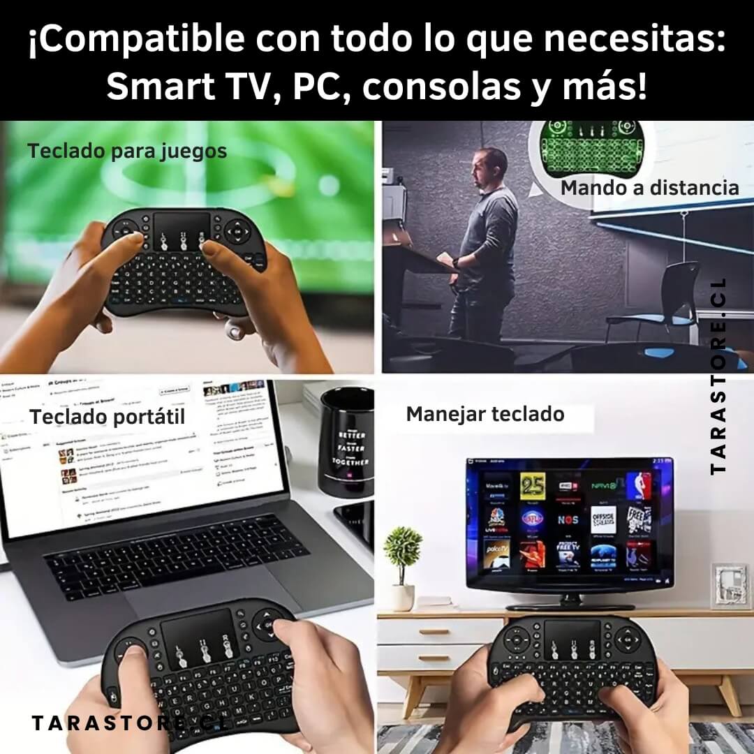 Mini Teclado Inalámbrico Para TV