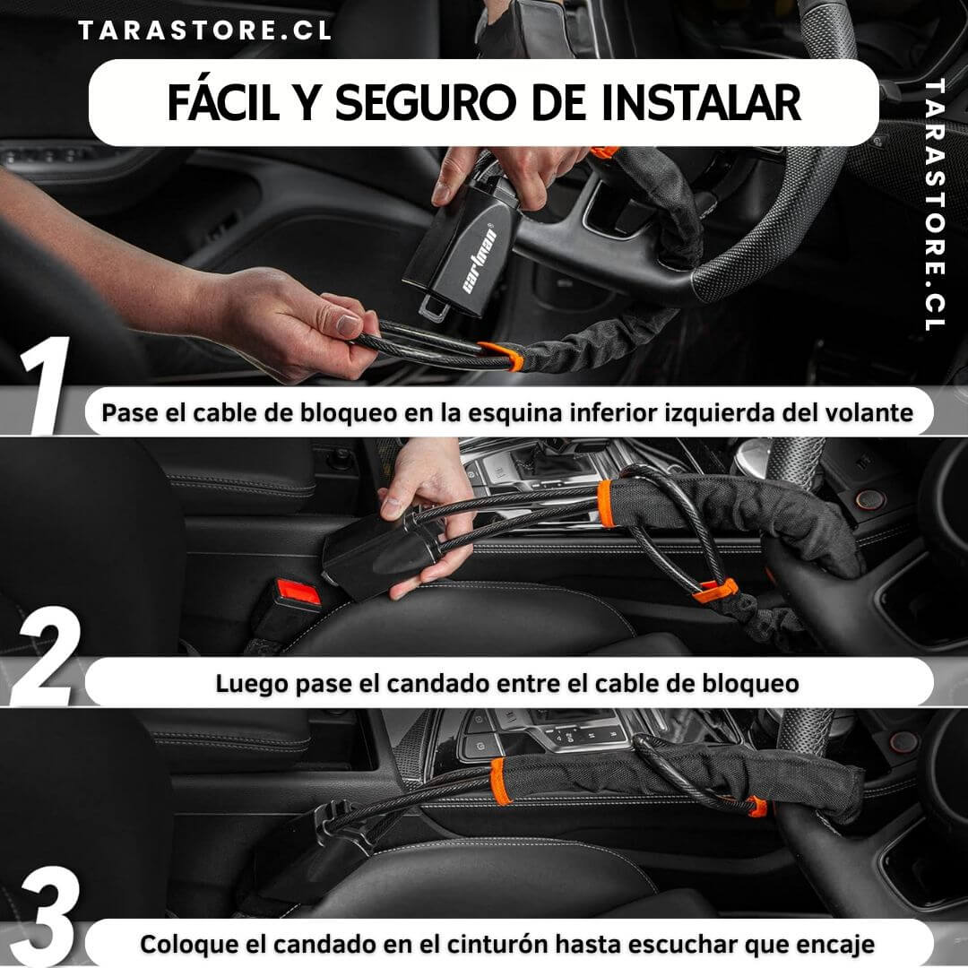 Tranca Volante con Bloqueo de Cable