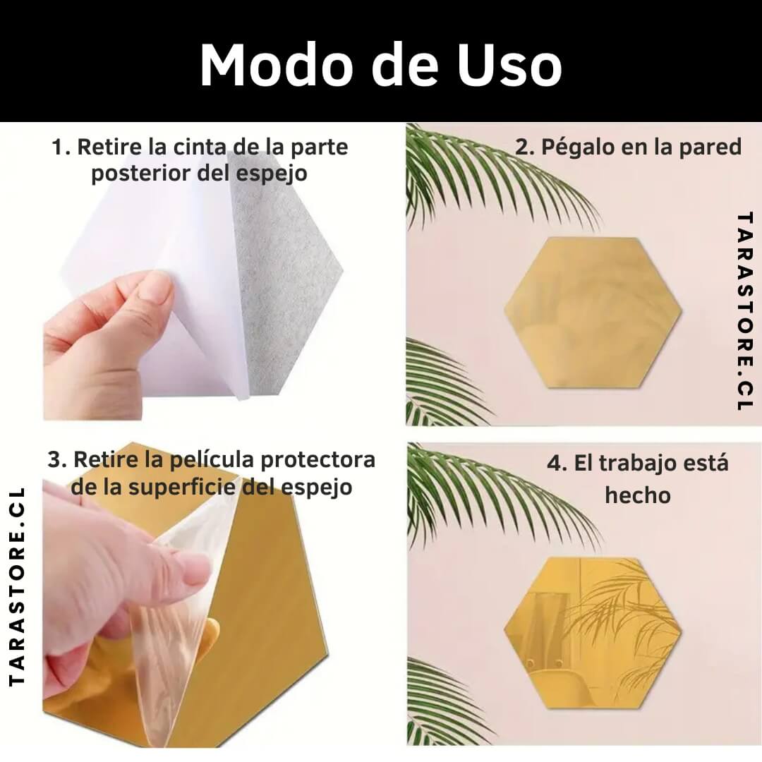 Espejos Decorativos Hexagonales