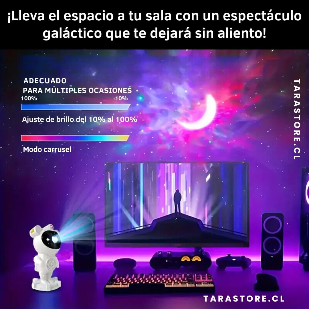 Proyector Astronauta Galaxia Parlante Bluetooth