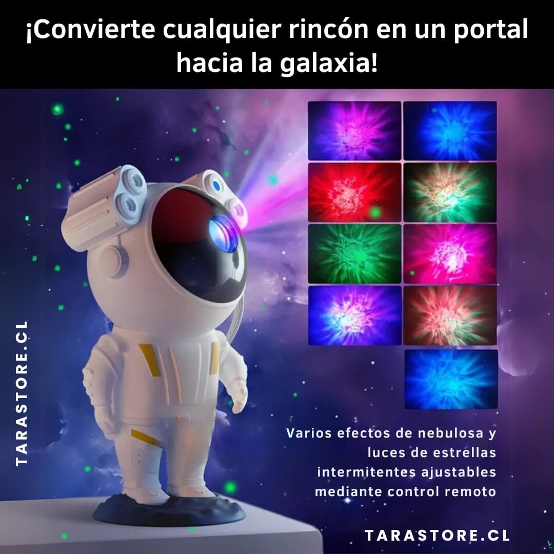 Proyector Astronauta Galaxia Parlante Bluetooth
