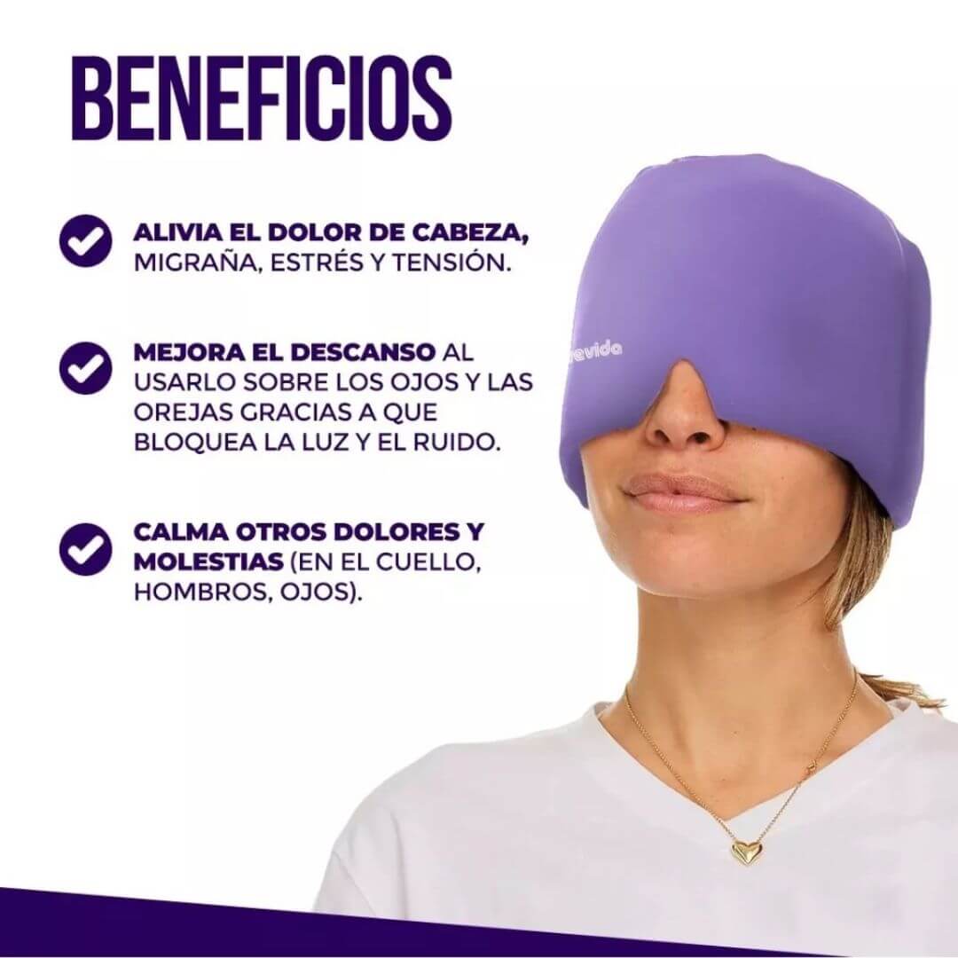 MigraShade - Gorro Gel Alivia Dolor Migraña