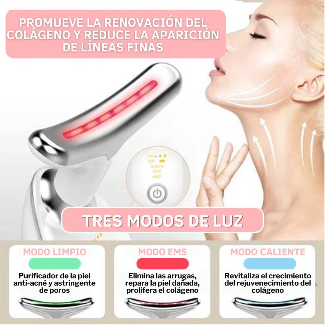 Glowlifter - Masajeador LED Antiarrugas + Serum Facial de Regalo