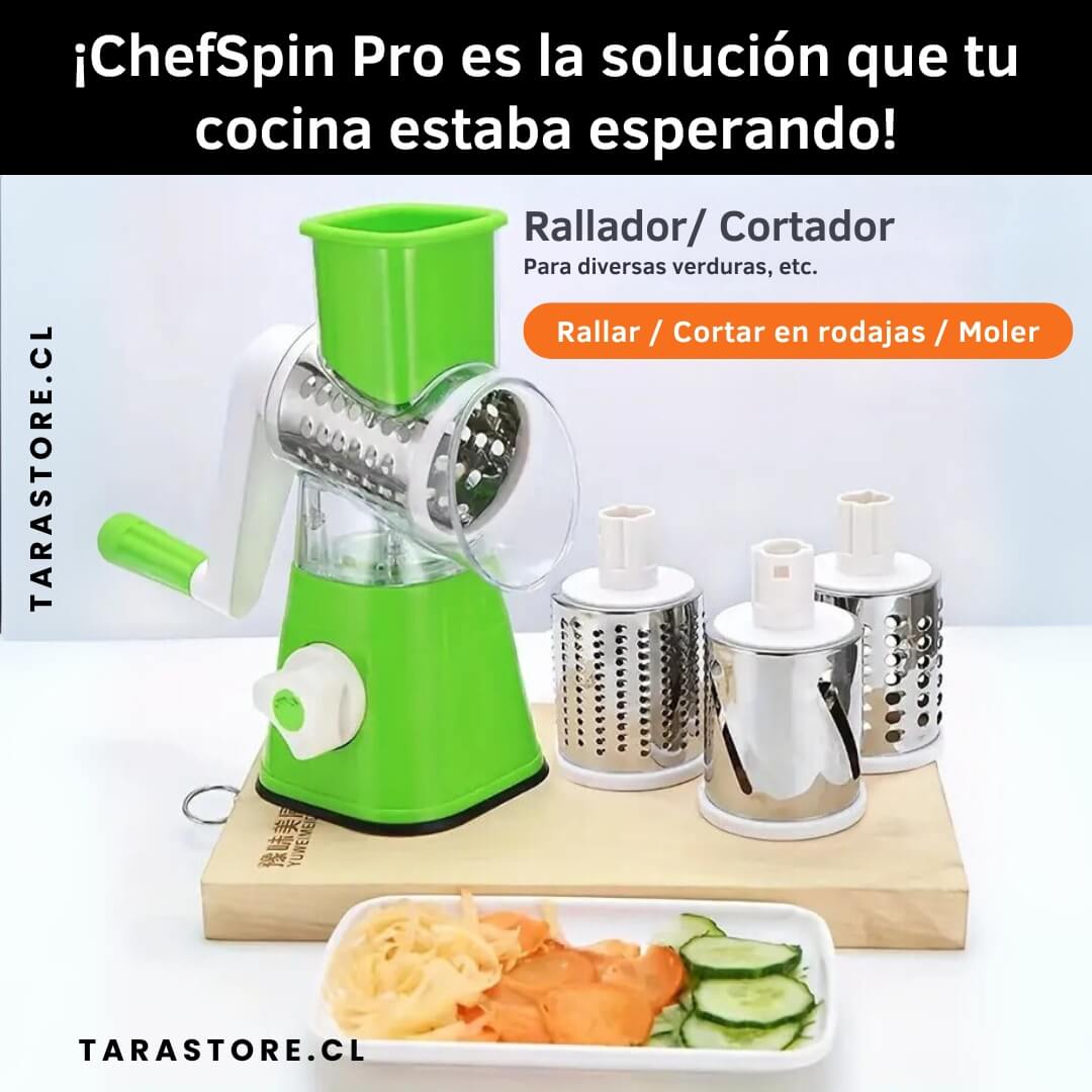 Cortador Rallador de Verduras y Frutas 3 en 1