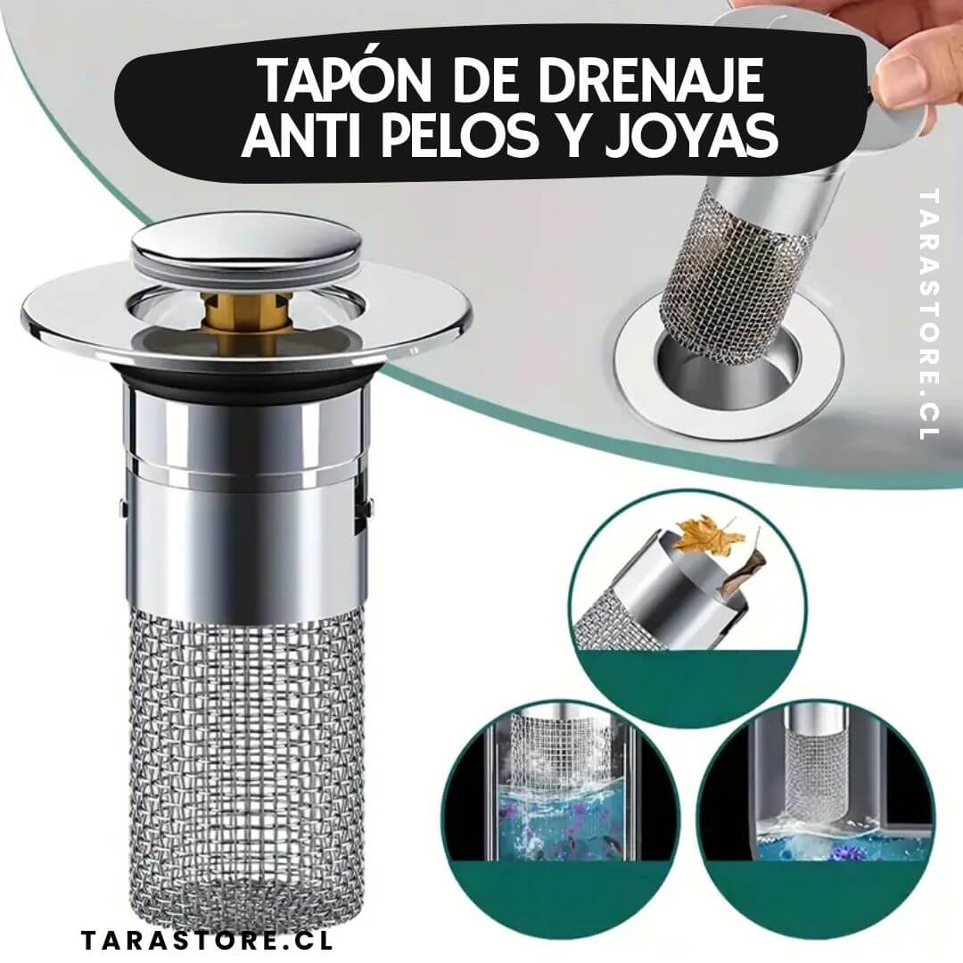 Tapón de Drenaje Anti Pelos y Joyas