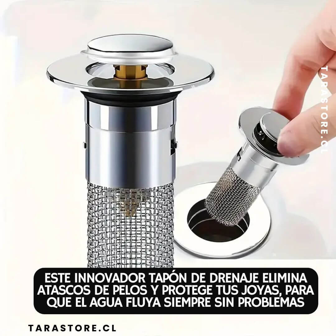 Tapón de Drenaje Anti Pelos y Joyas