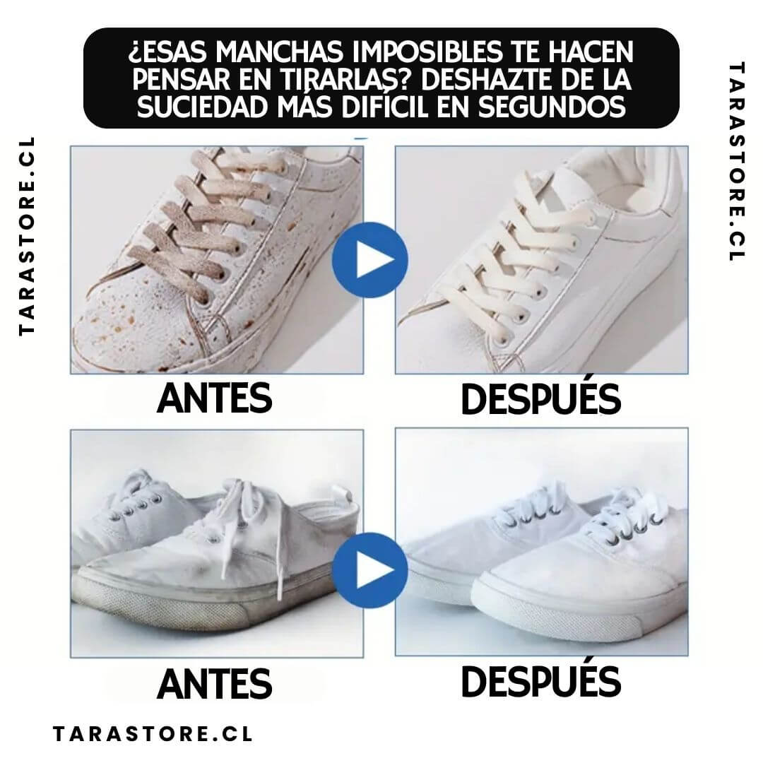 Crema Limpiadora de Zapatillas y Zapatos Blancos