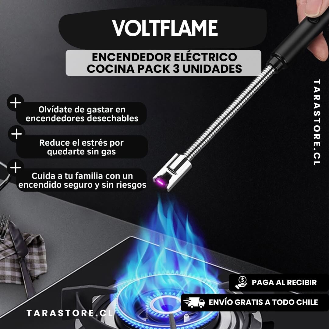 Encendedor Eléctrico Cocina Seguro y Versátil Pack 3 unidades