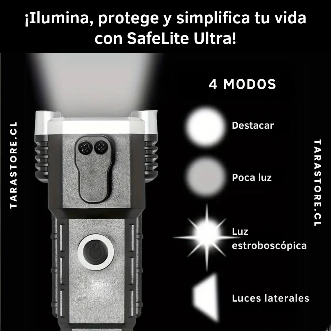 Linterna Martillo LED Táctica 4 en 1