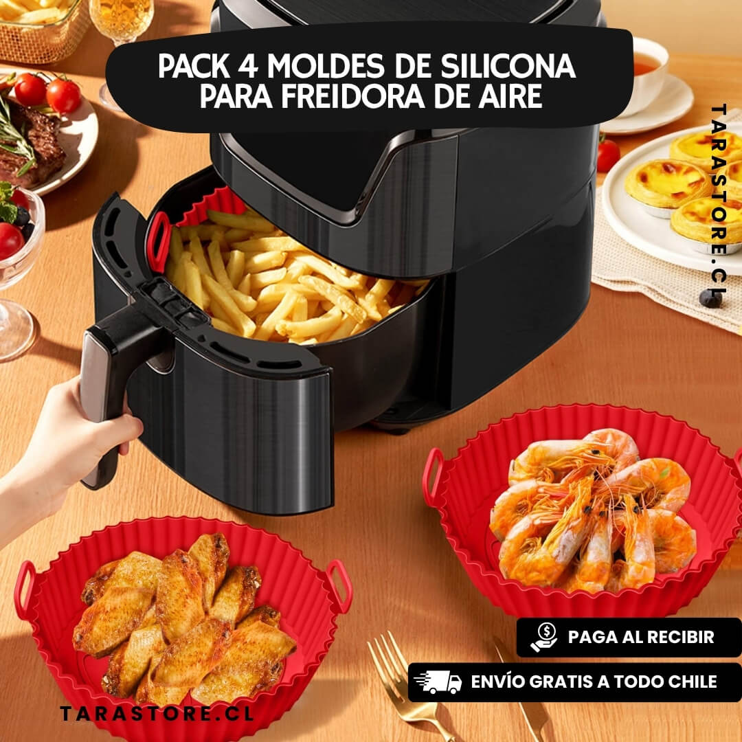 Pack 4 Moldes de Silicona Freidora de Aire