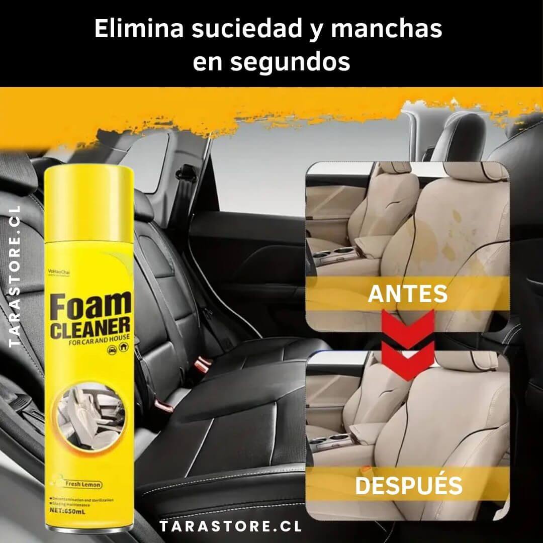 Limpiador Profesional de Tapiz y Plástico Para Auto 2x1