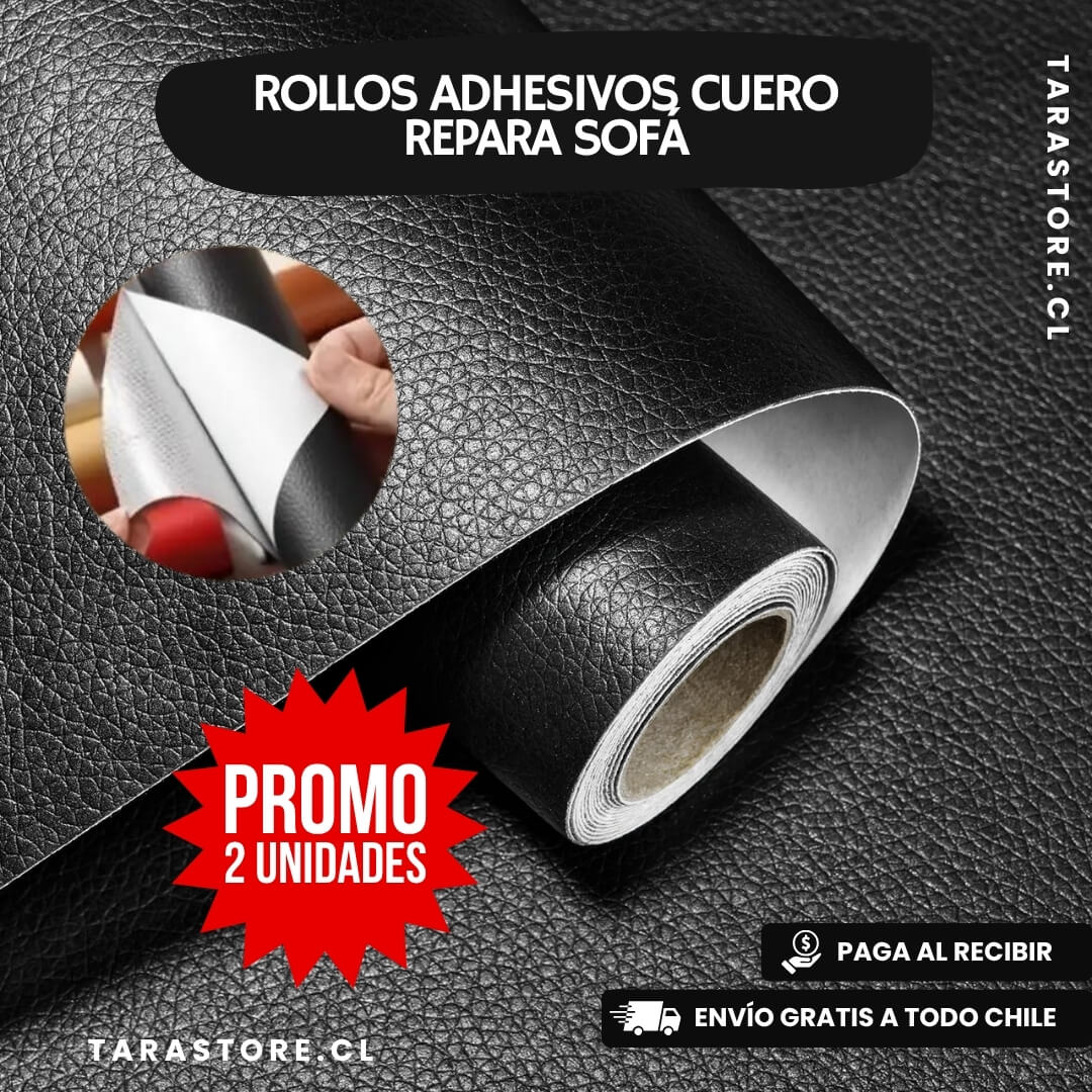 Promo 2 Rollos Adhesivos Cuero Repara Sofa Sillón Sillas
