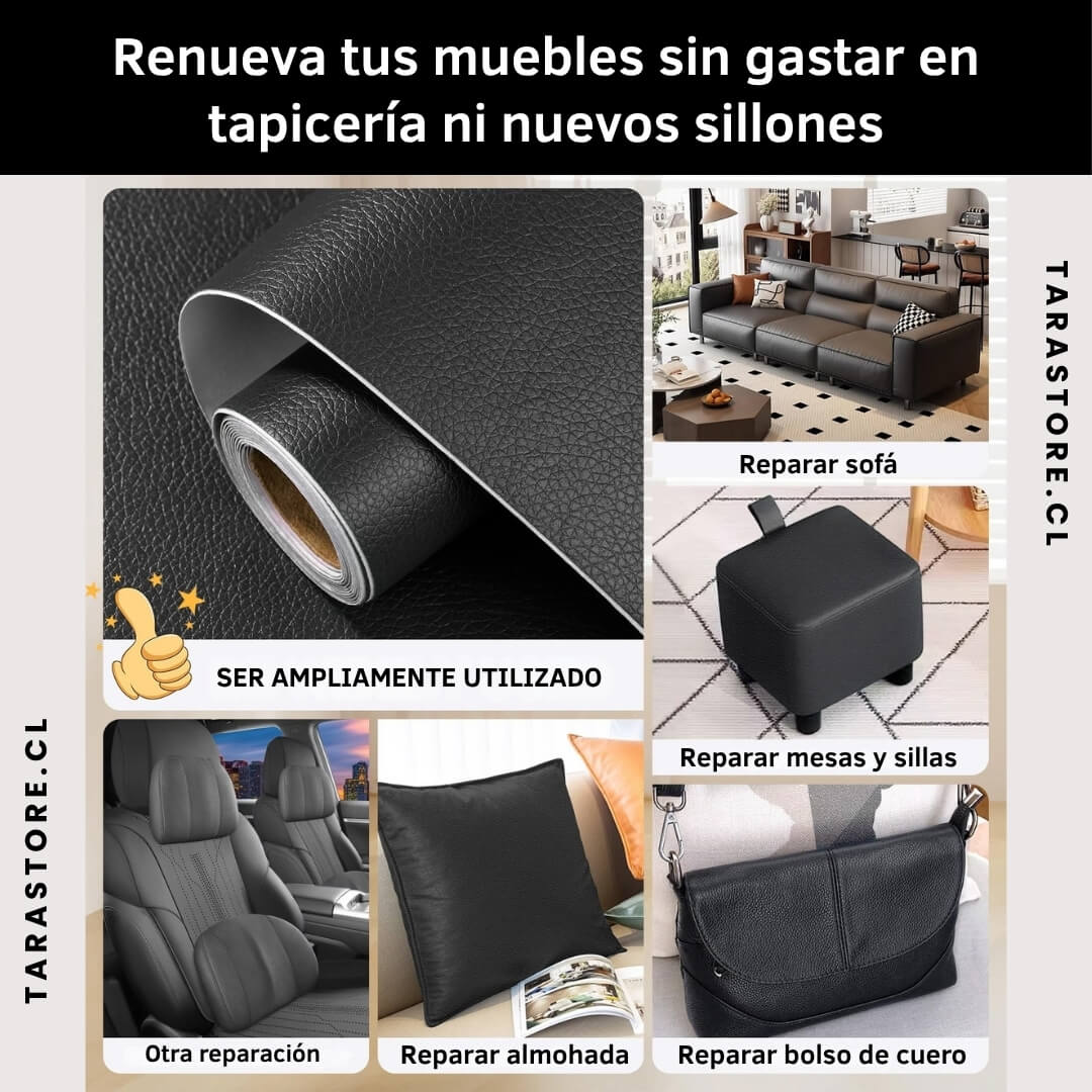 Promo 2 Rollos Adhesivos Cuero Repara Sofa Sillón Sillas