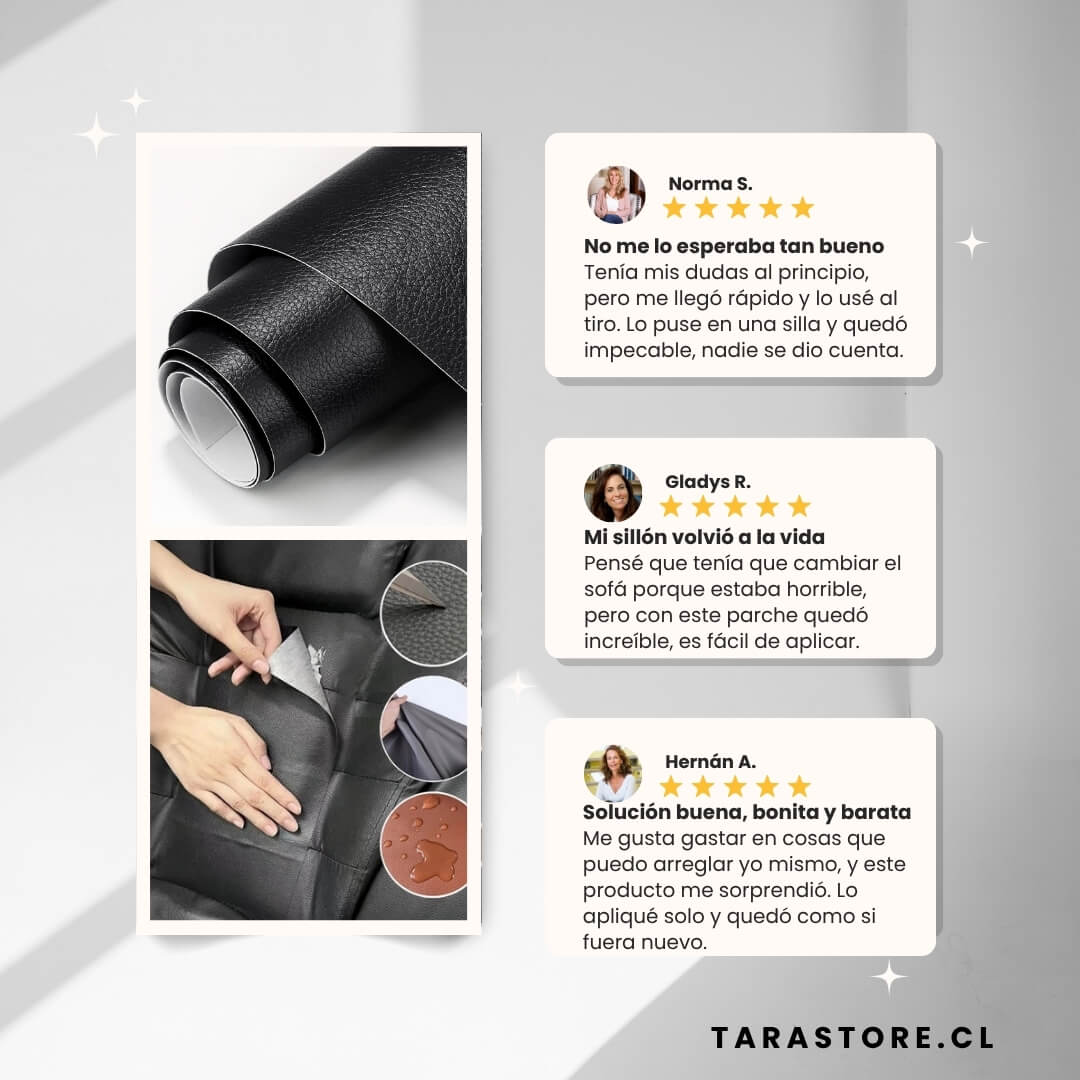 Promo 2 Rollos Adhesivos Cuero Repara Sofa Sillón Sillas