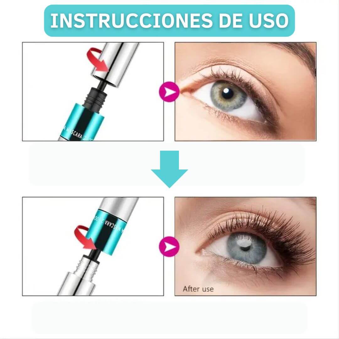 VividLash - MÁSCARA DE PESTAÑAS 4D ULTRA SHINE 2 en 1