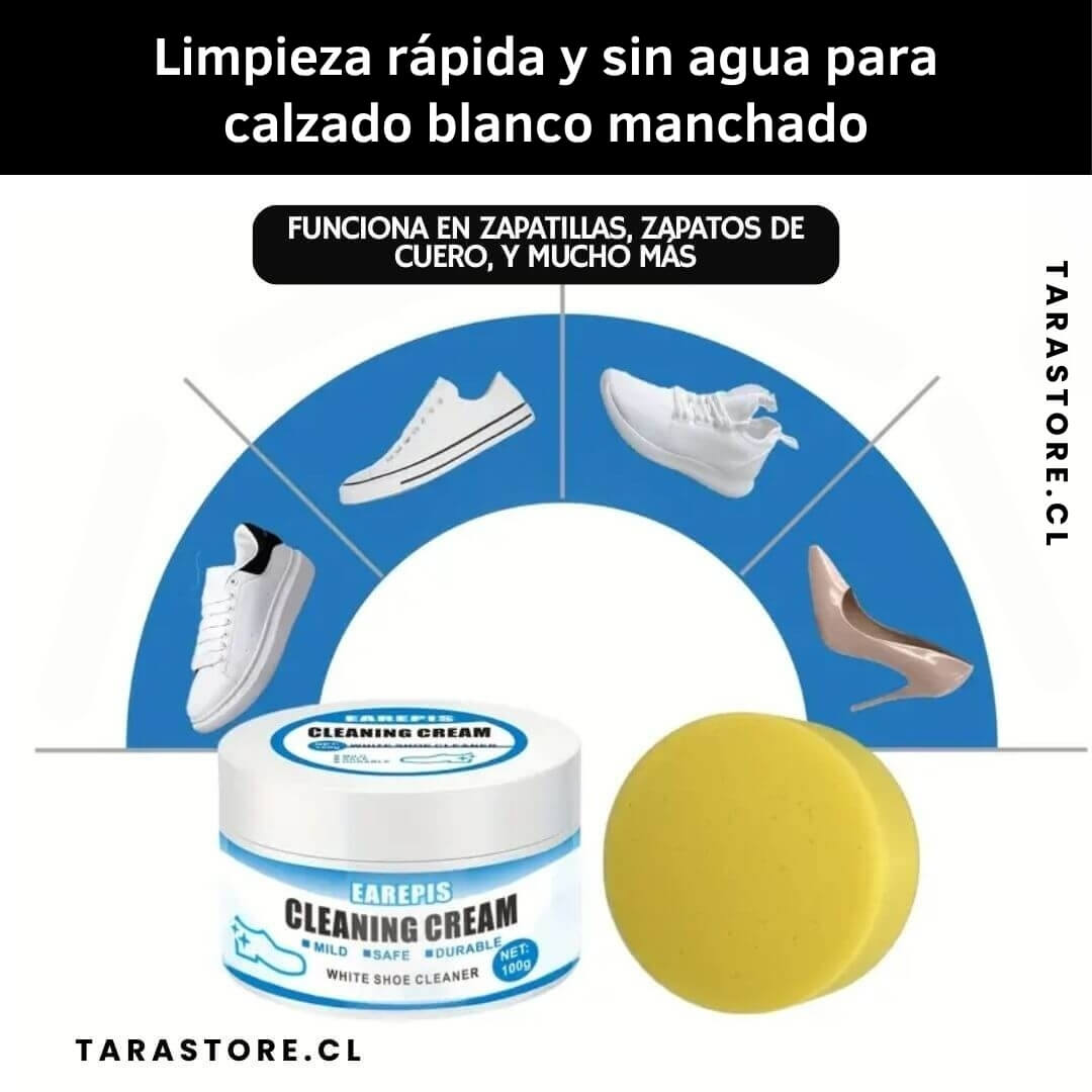Promo 2 Cremas Limpiadoras de Zapatillas y Zapatos Blancos