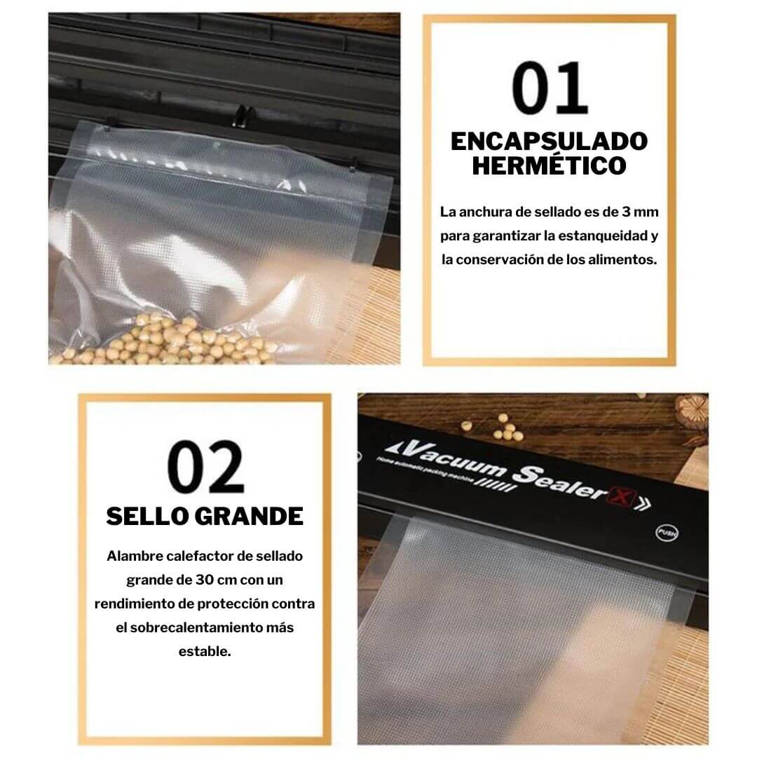 Sellador al vacío Vacumm SealerPro™ + Bolsas