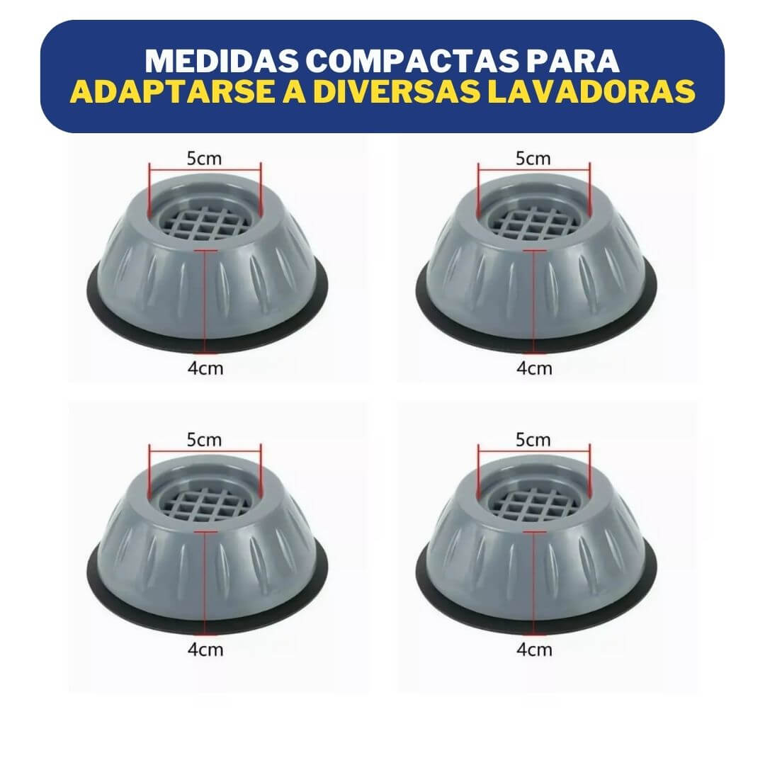 QuietPads - SOPORTE ANTI VIBRACIONES x 4 UNIDADES