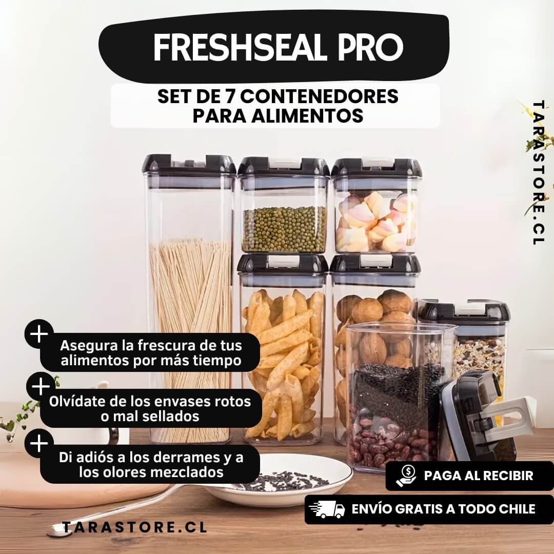 Set De 7 Contenedores Para Alimentos