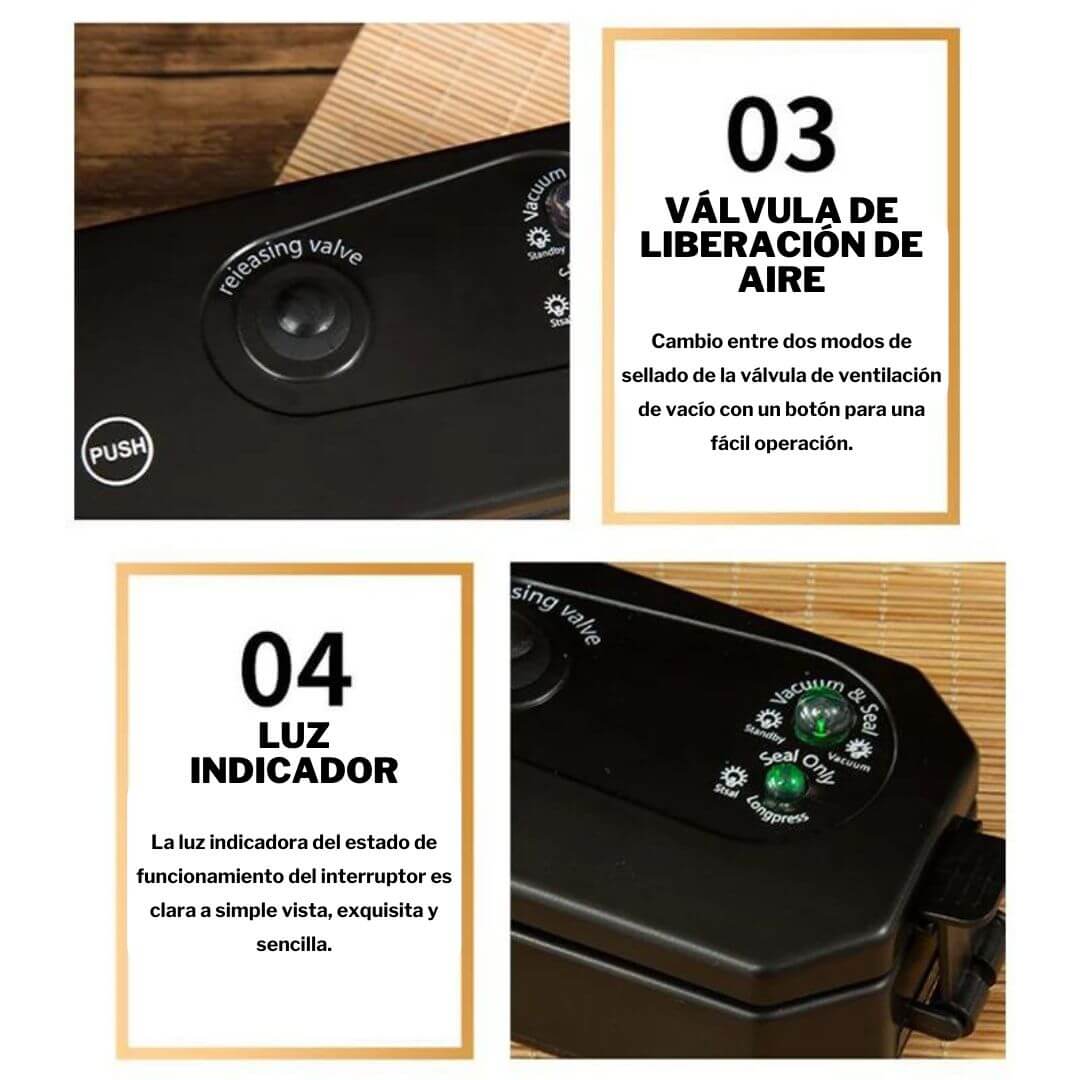 Sellador al vacío Vacumm SealerPro™ + Bolsas