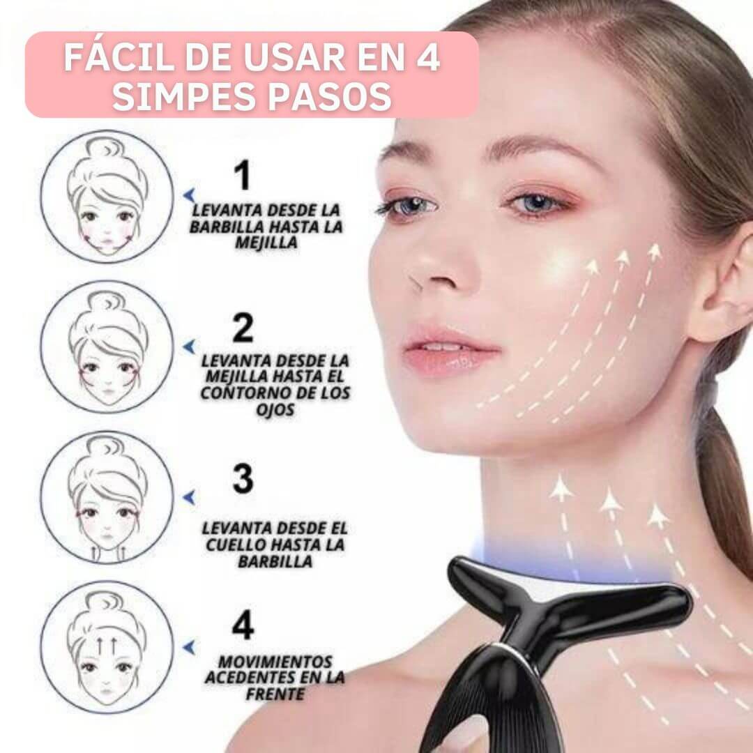 Glowlifter - Masajeador LED Antiarrugas + Serum Facial de Regalo