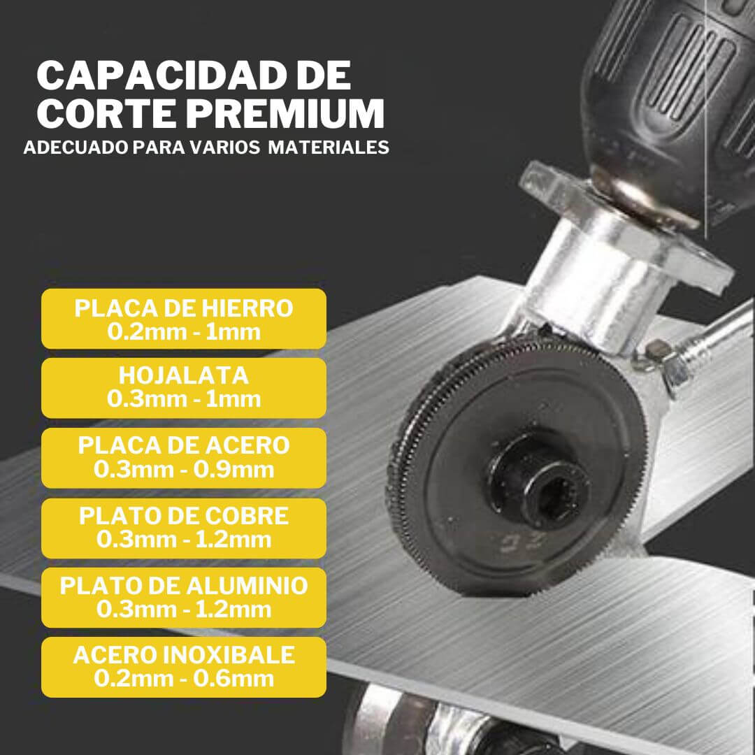 DrillShear - CORTADOR DE PLACAS PARA TALADRO
