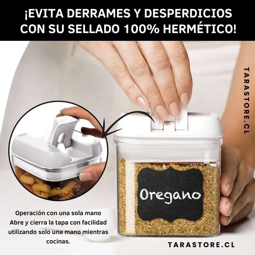Set De 7 Contenedores Para Alimentos