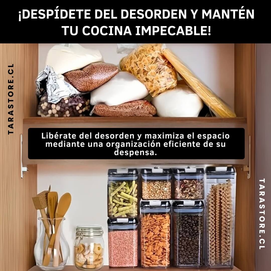 Set De 7 Contenedores Para Alimentos