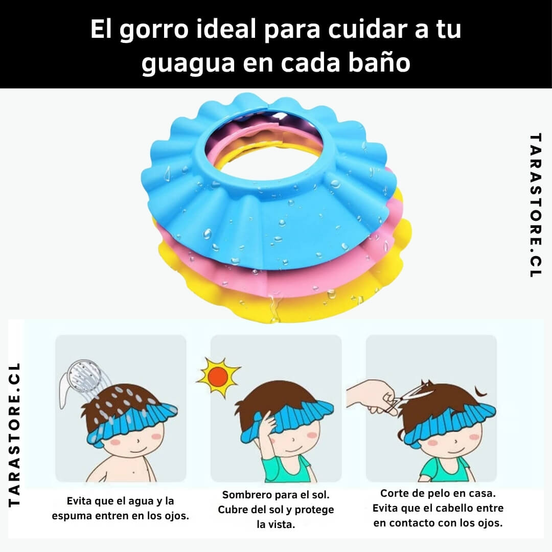 Pack 2 Gorros de Ducha para Bebes
