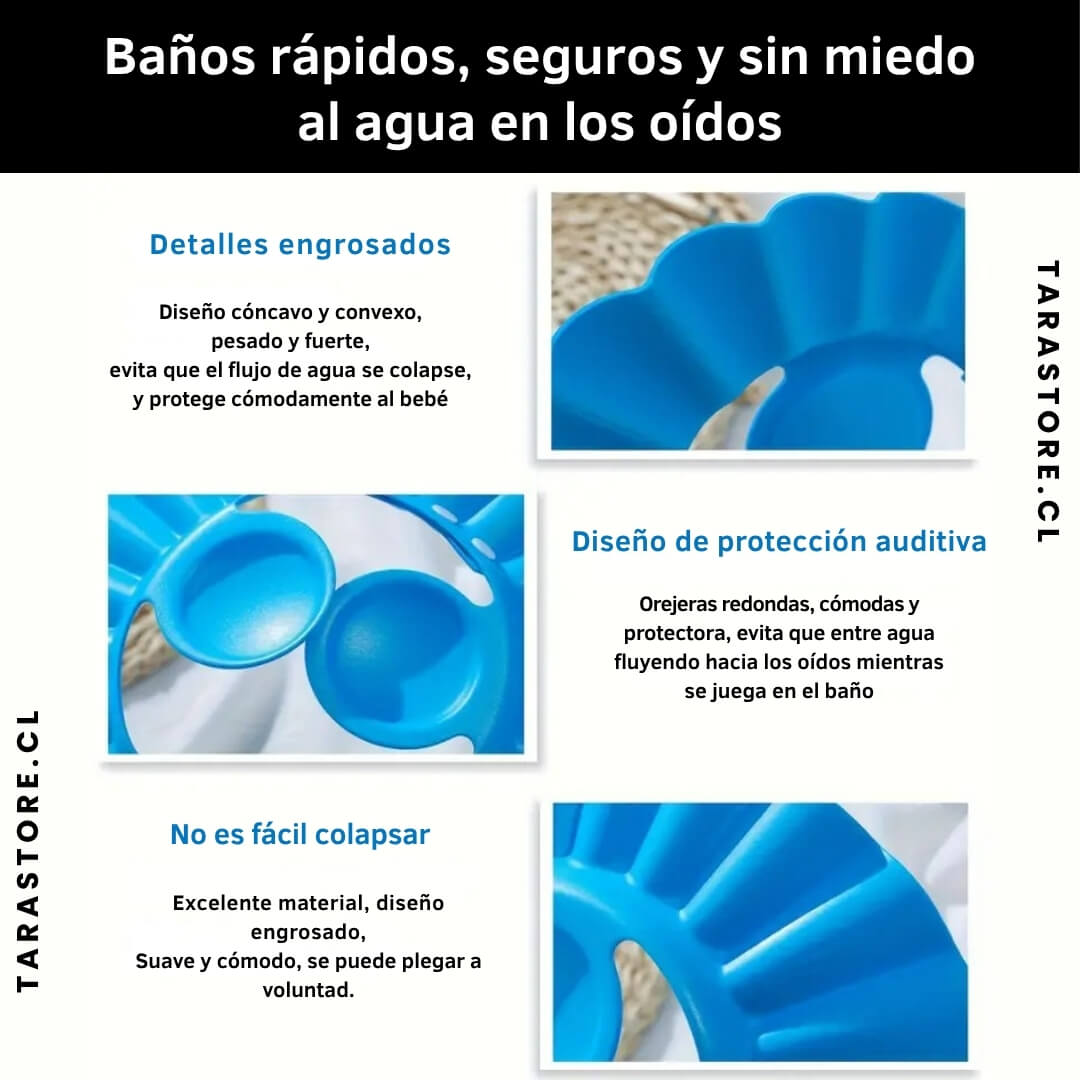 Pack 2 Gorros de Ducha para Bebes