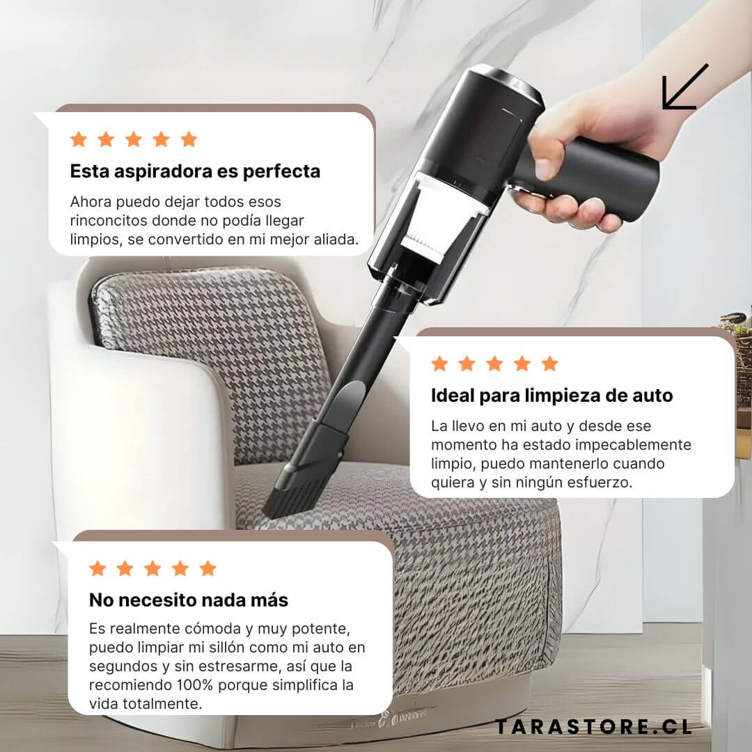 Potente Mini Aspiradora De Auto Portatil