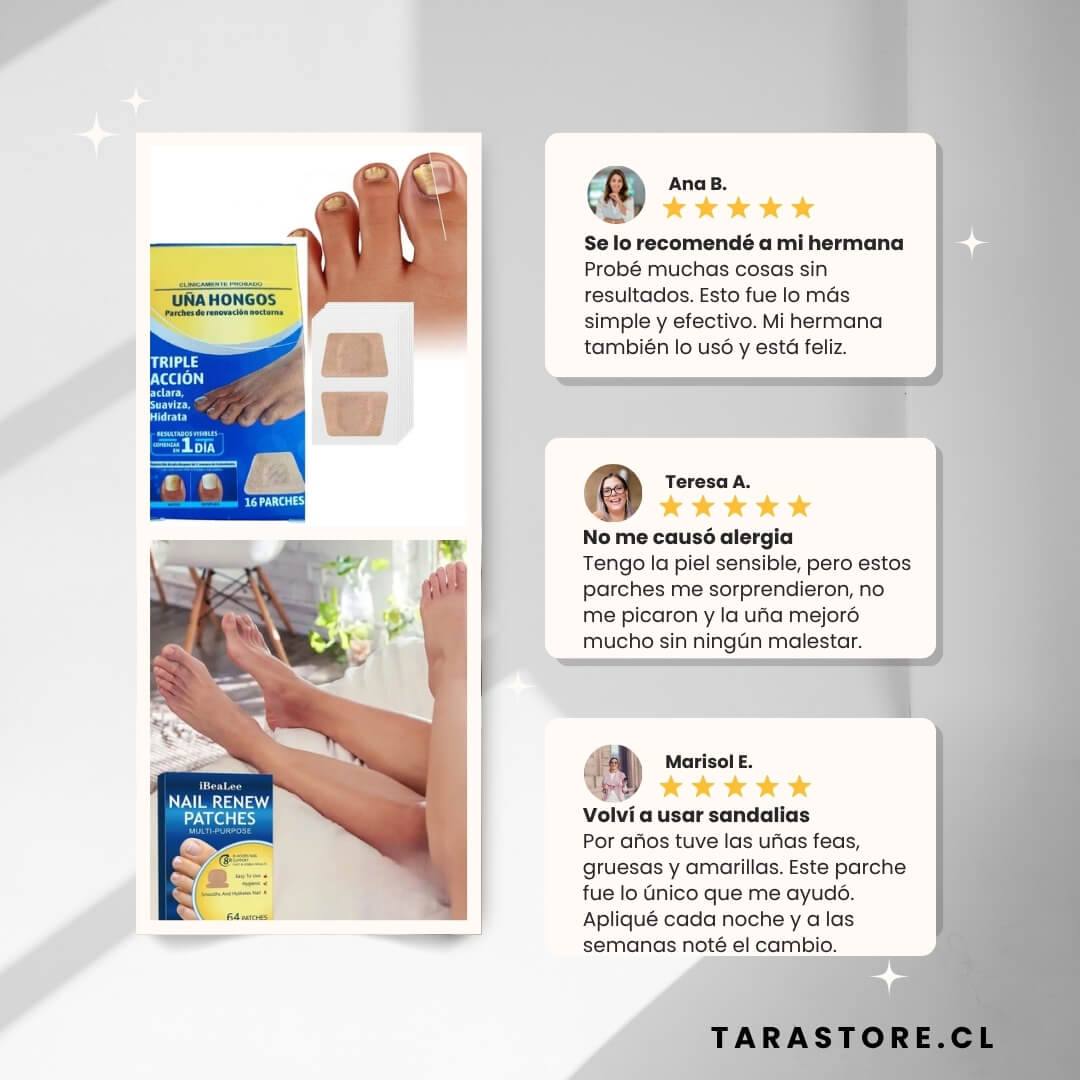 Parches Anti Hongos - Recupera y Fortalece Uñas Promo 2x1