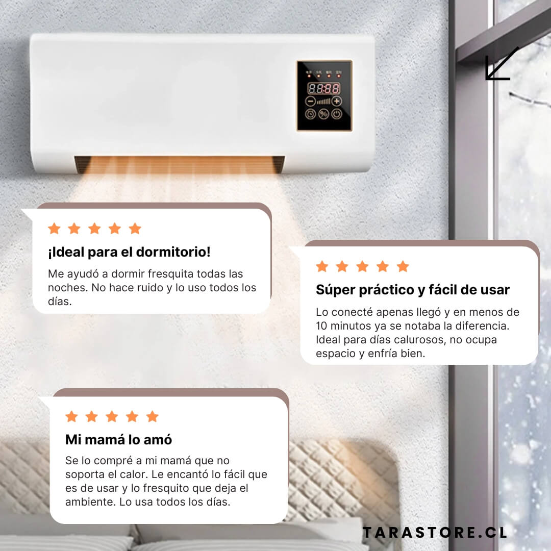 Ventilador Tipo Aire Acondicionado Fácil de Usar - Para Calor y Frío