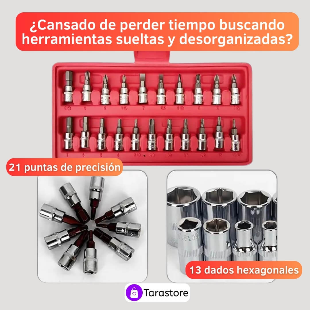 Max Torque - Juego de herramientas de 46 piezas