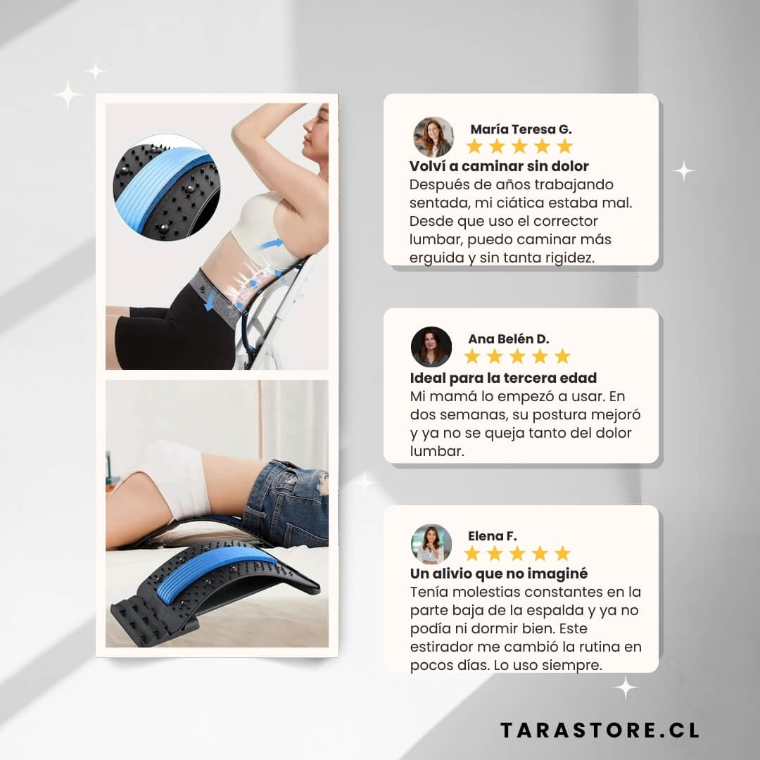 Corrector Lumbar Espalda | Alivia dolor crónico y postura