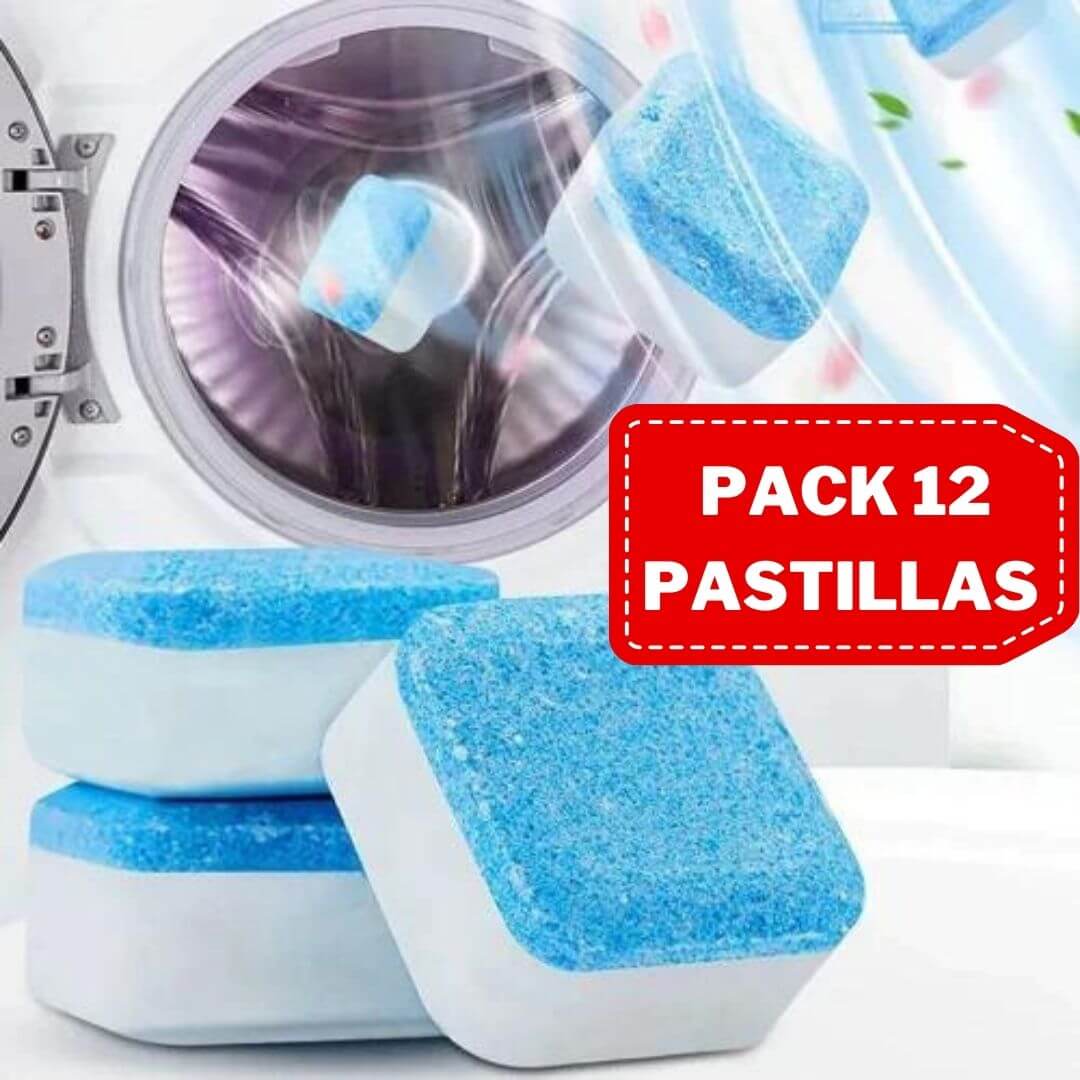 Caja x 12 Pastillas Limpiadoras de Lavadora - DeepClean + 1 caja de regalo