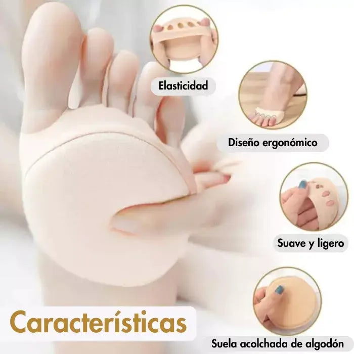 2 PACKS BeeComfort (beige y negro) - Almohadillas para pies