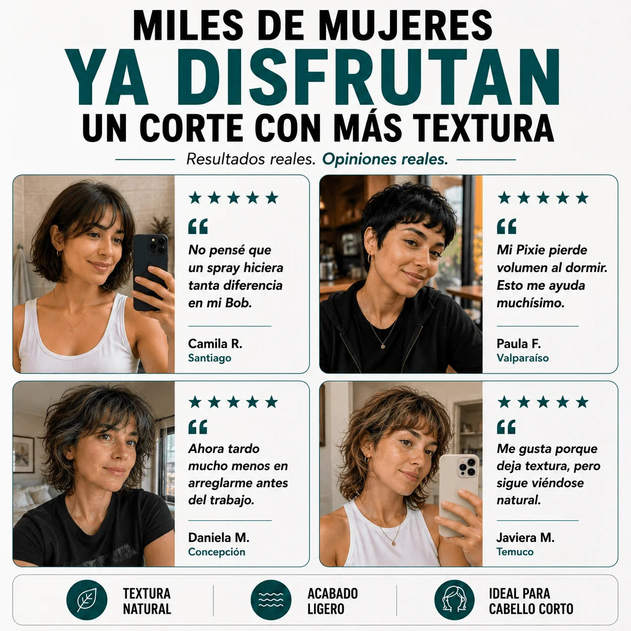 Spray Voluminizador - Tu Cabello Con Más Textura y Elevación Natural Pack 2 Un