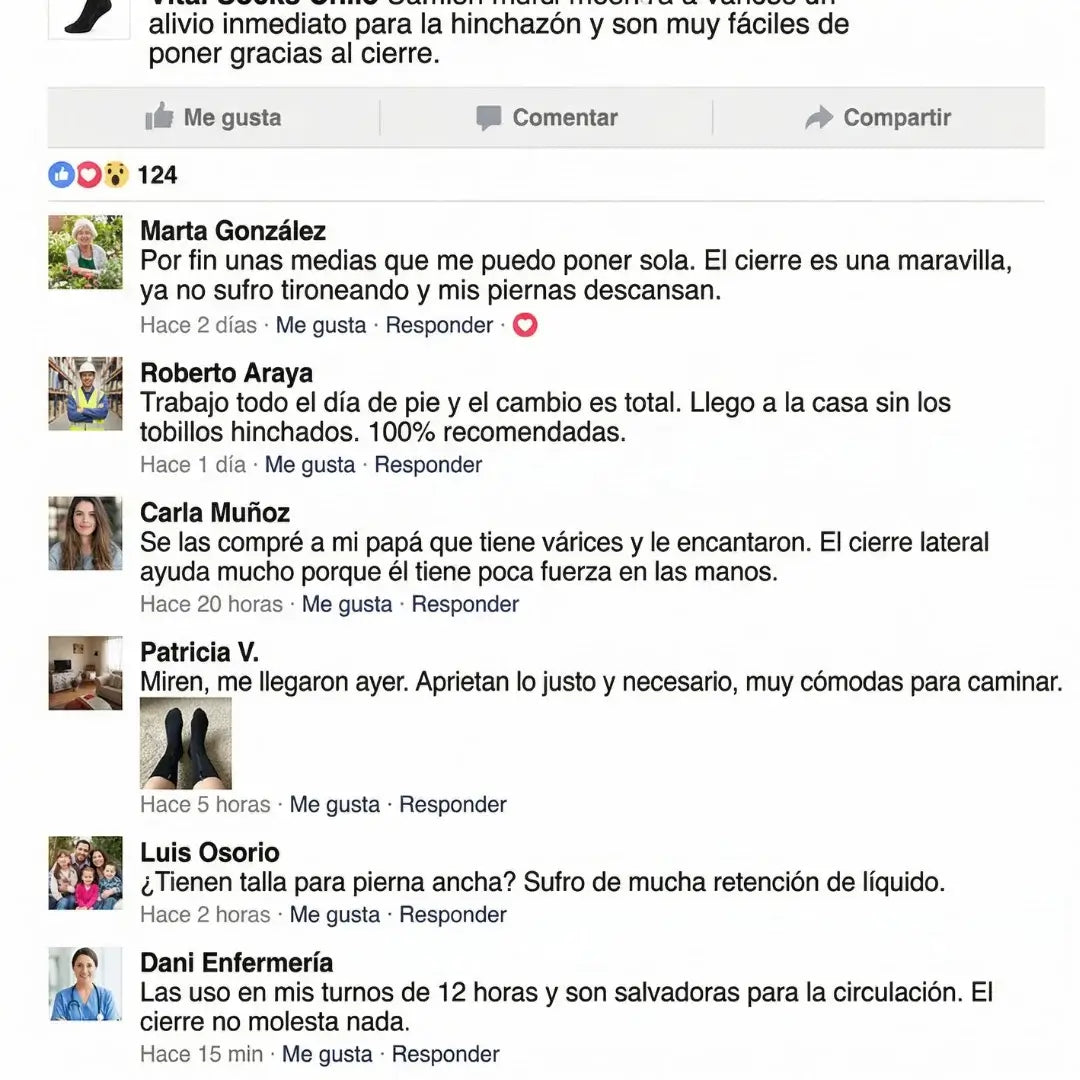 Vital Socks Medias De Compresión Cierre Promo 3 Pares - Hinchazón, pesadez, hormigueo, várices