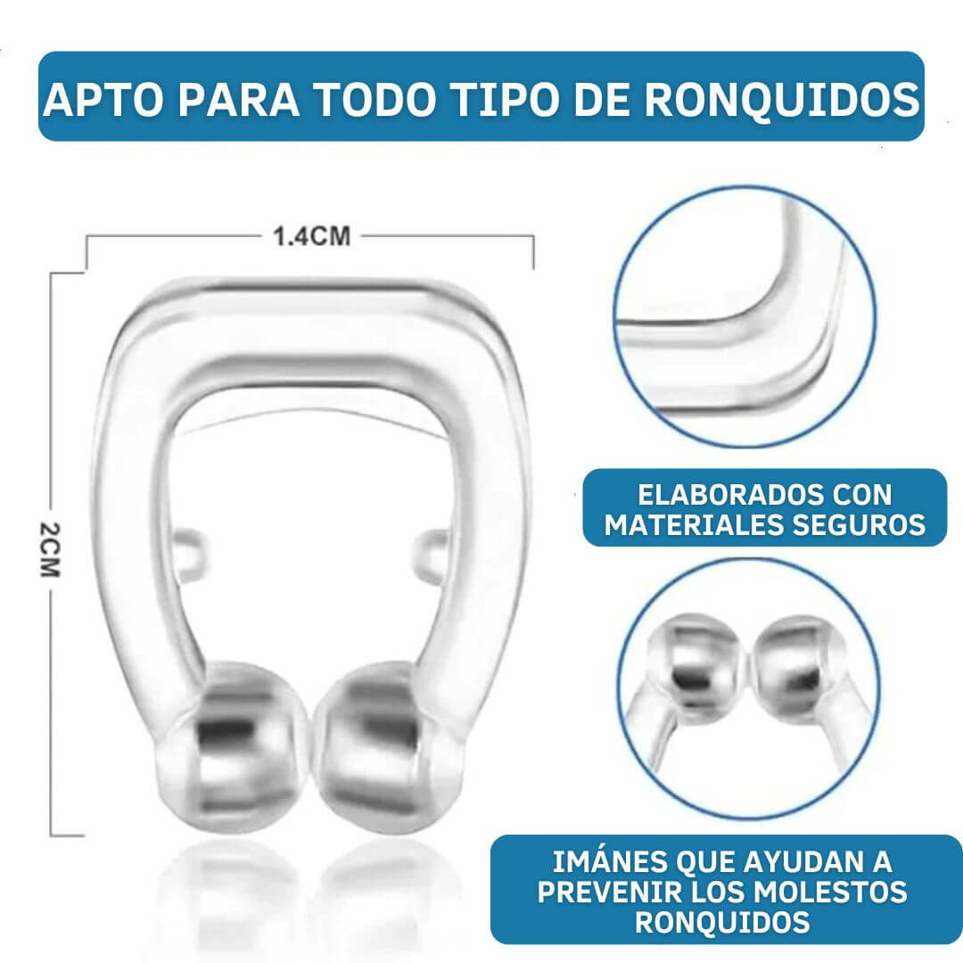 ZeroSnore™ Clip Magnético Antironquido (LLEVA 2 y PAGA 1 🔥)