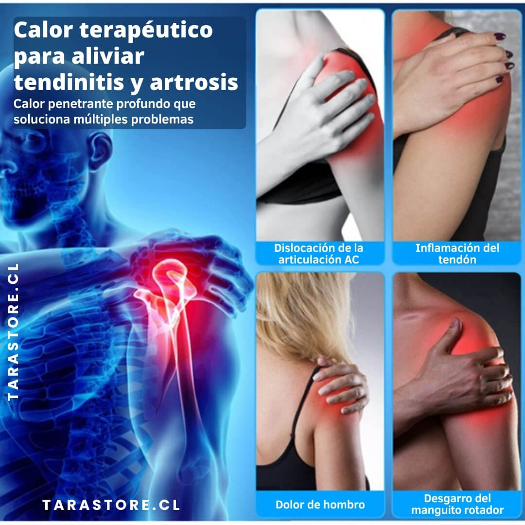 Hombrera Térmica Recargable Alivia Dolor Evita Cirugías + Incluye Ebook Terapias de Calor