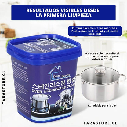 Pack 3 Pastas Limpia Ollas, Encimeras, Hornos, Campanas - Adiós Manchas y Óxido en la Cocina