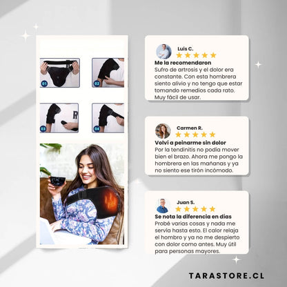 Hombrera Térmica Recargable Alivia Dolor Evita Cirugías + Incluye Ebook Terapias de Calor